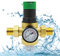 Druckminderer Wasser, 3/4 Zoll Druckminderventil Druckminderventil Wasser mit Manometer und 316 Stahlsiebfilter Messing Druckregler zur Filterung von Verunreinigungen im Wasser