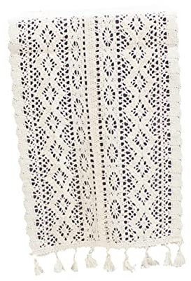 MAGICLULU Blume Muster Spitze Tischdecke 160x24cm York Spitze Tisch Flagge Wohnkultur Elegante Esszimmer