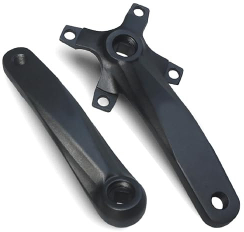 HOIIXUR MTB Vierkant-Kurbelarm 152 mm 165 mm 170 mm 104 Linke und rechte Kurbel Kurbelgarnitur aus Aluminiumlegierung