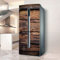 Pegatinas para refrigerador, adhesivo para nevera, cubierta completa para puerta, fundas para frigorífico, pegatinas de pared para cocina, efecto tablero de madera retro marrón
