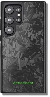 CRBNCNCPT® Forged Carbon Samsung Galaxy S23 S24 Ultra Plus Case - Schutzhülle - Handyhülle | Kompatibel mit Magnet | Hardcover - Cover - Schwarz - Herren (Samsung Galaxy S23)