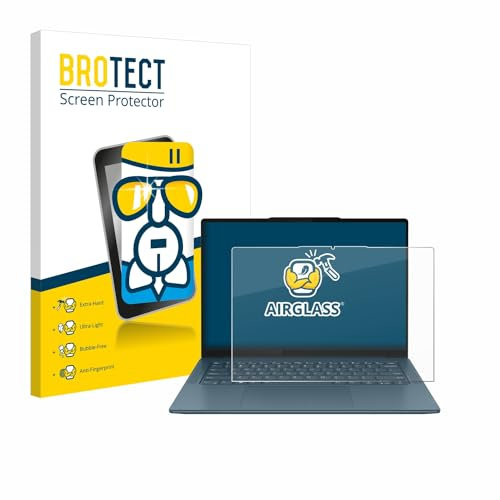 BROTECT Schutzglas für Lenovo Yoga Pro 7 Gen 9 14 Touch Schutzfolie Panzer Folie Glas Displayschutz Made in Germany [ 9H, Anti-Fingerprint]