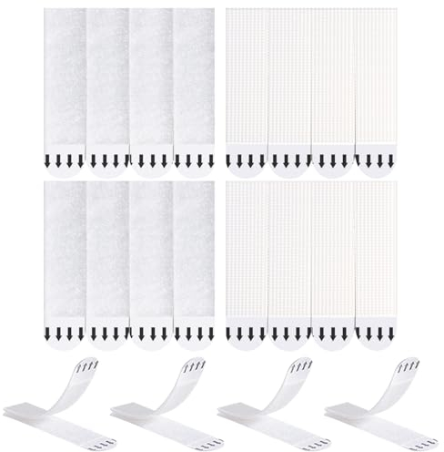 Quelcc 36 Pares (72 Tiras) Tiras Adhesivas para Colgar Cuadros, Colgar Cuadros sin Agujeros, Cuelga Facil Cuadros sin Clavos, para Marcos de Fotos, Relojes de Pared y Mucho Más, 20 * 92mm