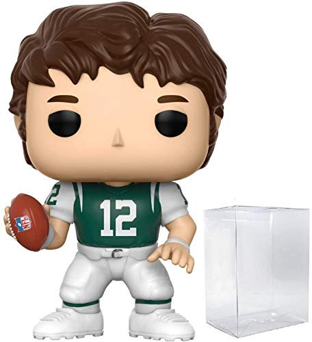 POP Football Legends: Jets – Joe Namath (Heimtrikot) Funko-Vinyl-Figur (zusammen mit kompatibler Box-Schutzhülle), mehrfarbig, 9,5 cm