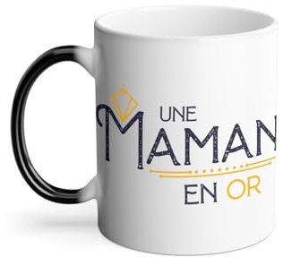 Mug Thermo-réactif Tasse Magique - Une Maman en Or Amour Famille Mère - 325 ml