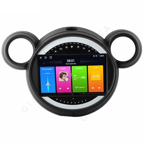 9 Android Auto GPS Radio Navigator Carplay Replacement for BMW MINI R56 Cooper D SD S Clubman R55 Countryman R60 Paceman R61 mit GPS Bluetooth FM USB RDS TPMS SWC DAB DVR