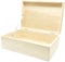 Xpieoyrm Caja de madera natural con tapa, 30 x 20 x 10 cm Marco de caja de madera, Caja de almacenamiento decorativa de madera natural, para tallar, pintar, Regalo, Decoración, Almacenamiento