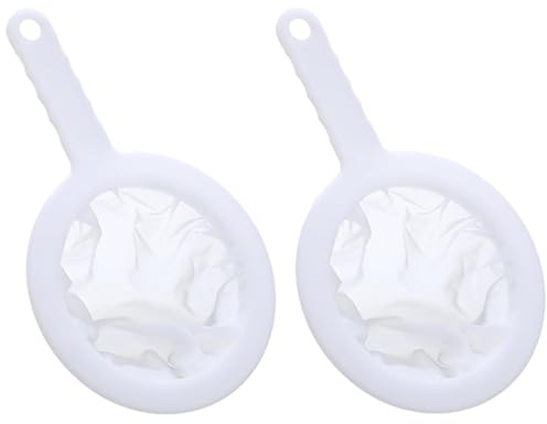 2 Pcs Aquarium Baby Brine Shrimp Net Sieve Eggshell Separator Artemia Collecting Net 80 Mesh 200 Mesh for Brine Shrimp Hatchery