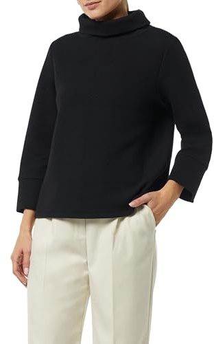 Comma Sweatshirt mit Rollkragen und Strukturmuster
