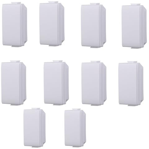 Falso polo compatibile Bticino Matix colore bianco confezione 10pcs