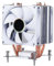 LGA 2011 CPU Cooler 230w 12VDC 2000RPM Cuscinetto Idraulico CPU Ventola di Raffreddamento, 3.5 4 Tubi di Calore 3pin con Piastra Posteriore per Scheda Madre