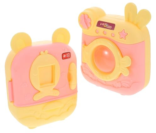 TOYANDONA Mini Lavadora y Secadora De Juguete Lavadora De Juguete Portátil para Casa De Muñecas De Realista