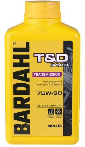Bardahl - T&D Synth 75W-90 - Olio Trasmissione Auto, Lubrificante per Trasmissione e Differenziale di Automobili, Veicoli industriali e Commerciali per Trasporto Pesante, 1 L