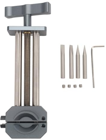 Camera Lens Vise Repair Tool Kit, Full Metal Aluminum Alloy, Adjustable Clamp 8-, Compatible with 22-110mm Lenses and Filters - Construction, Professional Lens Repair, Portable and Lightweight