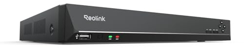 Reolink 16CH 4K PoE NVR Überwachungssystem Rekorder, RLN16-410 (Ohne HDD) | PoE Video Rekorder, 24/7 Videoüberwachung für Haus, Innen, Aussen Sicherheit. Unterstützt 16MP/12MP/4K/5MP/4MP HD IP Kameras