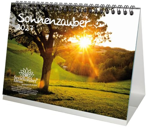 Sonnenzauber DIN A5 Tischkalender für 2027 Sonne - Seelenzauber
