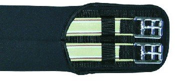 HKM Neoprensattelgurt Elastik schwarz 110cm