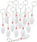 ~ 12 ~ Bowling Pin Key Chains ~ Approx. 3 Bowling Pin ~ New ~ Bowling Party Favors by Rhode Island Novelty