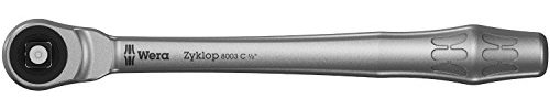 Wera 05004063001 8003 C Zyklop Metal-Knarre mit Durchsteckvierkant mit 1/2Zoll-Antrieb , 1/2 Zoll x 281 mm