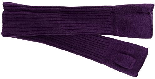 TigerTie Strick Handstulpen Armstulpen in lila Uni - fingerlose Handschuhe Gr. M