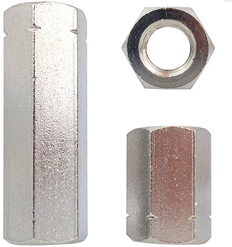 5 Stück Gewindemuffen M8 X 40 (SW13) Sechskant, Edelstahl A2