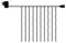 Top-Line Curtain Start set Warm white Black 1,1x1m+8m