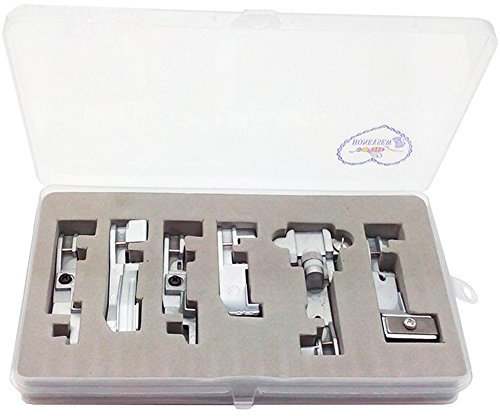 HONEYSEW Overlock Serger 6 presser Feet set for singer 14CG754 14SH654 14SH754 14hd854 14U555 14U557 Consew 1