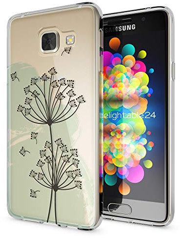NALIA Handyhülle kompatibel mit Samsung Galaxy A3 2016, Slim Silikon Motiv Case Hülle Cover Crystal Dünn Durchsichtig Etui Handy-Tasche Backcover Transparent Phone Bumper, Designs:Dandelion Bubbles