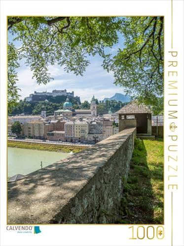 CALVENDO Puzzle Salzburg Blick auf die Altstadt mit Stadtmauer | 1000 Teile Lege-Größe 48 x 64 cm Foto-Puzzle für glückliche Stunden