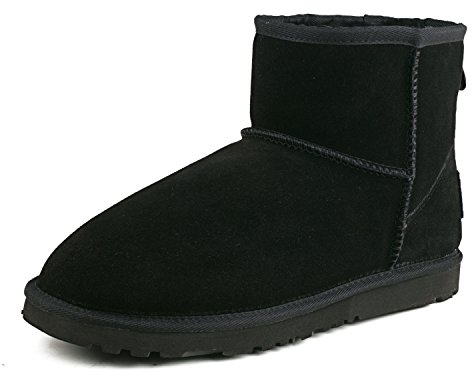 Shenduo Donna Stivali da Neve Caviglia Classici, Stivaletti Invernali DA5854 Nero 38EU
