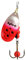 Cucharilla MEPPS Aglia e Brite Talla 4 – 9, 4, Rojo, Blister