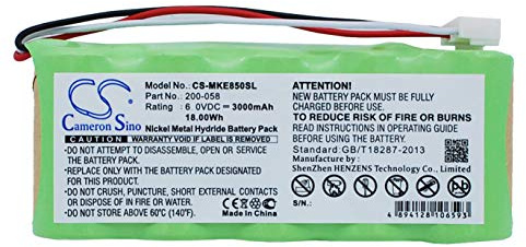 CS-MKE850SL Akku 3000mAh Kompatibel mit [GE] Magna-Mike 8500, für [Panametrics] Magna-Mike 8500 Ersetzt 200-058