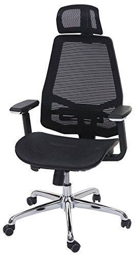 Mendler Bürostuhl HWC-A58, Schreibtischstuhl, Sliding-Funktion Stoff/Textil ISO9001 - schwarz/schwarz