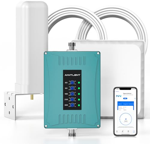Handy Signalverstärker LTE Repeater Signalverstärker 4g 3g GSM Repeater Band 20/8/1 Mobilfunk GSM Verstärker Sprachanrufe und Daten für Alle Netzbetreiber - 70dB Maximale Verstärkung