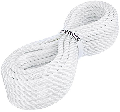 Kanirope® Polyamidseil PERLONTWIST ø6mm 50m 3-litzig gedreht