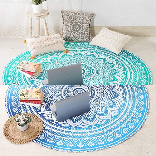 DIY Populaire KP858 Hippie Mandala Tapisserie, Tenture Wandbild im Boho-Stil, Ombre Tapisserie