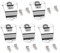 VBESTLIFE Mic Mikrofonhalter Clip 5 stücke Handmikrofon Auflegen Clip für TM471 / TM281 für GM300 / GM950 / GM3688