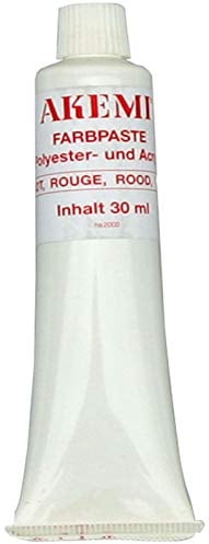 Akemi Farbpasten, rot 11267, zum Einfärben von Marmorkitt Farbe, Farbkonzentrat, Kittfarbe einfärben und anpassen (rot)