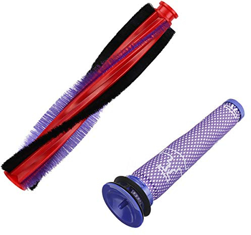 185mm Spazzola a Rullo Aspirapolvere per Dyson V6/DC59/DC62/SV03 Spazzola elettrica di ricambio a rullo per aspirapolvere Parti cordless per aspirapolvere domestico Parte con Filtro