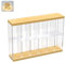 Schaukasten Vitrine Acryl Vitrine für Funko Pop, Sammlervitrine Klein mit Tür für Lego MiniFiguren, Action Figuren, Sammelfiguren, Wandvitrine für Pop Mart (37x8x24.7cm)