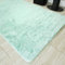 Carpeto Rugs Shaggy Teppich Wohnzimmer Flauschig - Wohnzimmerteppich Modern - Flauschiger Kuschelteppich Hochflor - Weich Langflor Teppich Kinderzimmer, Schlafzimmer - Mintgrün - 120 x 170 cm