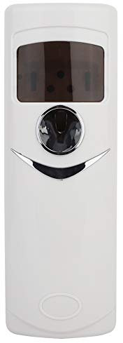 LCD Automatic Perfume Dispenser-Wall-mounted/Freestanding ABS Automatic Air Freshener Dispenser Spray Perfume Dispenser for Bathroom, Hotel, Office, Commercial Place, White