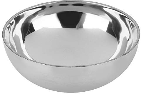 OUKENS Edelstahl Schüssel, Haushalt Doppelschicht Nudeln Suppenschüssel EIS Dessert Salatschüsseln Lebensmittel Obstbehälter(M.)