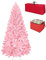 Totò Piccinni Albero di Natale Artificiale NOEL, Folto, Effetto Realistico, Rami a Gancio, Facile Montaggio, PVC, Ignifugo con Borsone (270 cm, Rosa)