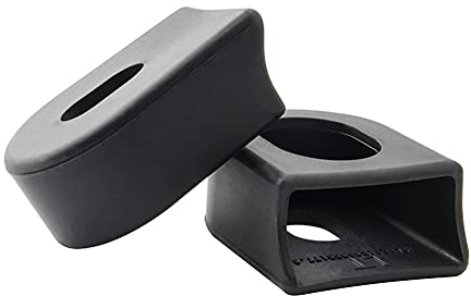 2 Stück Bike Kurbelschutz,MoreChioce Silikon Fahrrad Kurbelarm Stiefel Protektoren Mountainbike Kurbelgarnitur Kappen Kurbelarm Arm Boot Protektor für Rennräder MTB Fahrrad,Schwarz