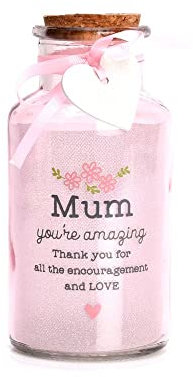Widdop Love Life Mum You're Amazing Light Up Jar in Pink Pretty Sentimental Gift Her LL522