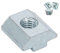 SCHMIDT systemprofile 50 tasselli per scanalature M8, scanalatura 8, in acciaio zincato, dado scorrevole con ponticello pesante, materiale di fissaggio, accessori per profili in alluminio