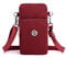 Small Crossbody Wallet Moblie Phone Bag Women Mini Shoulder Purse for iPhone 15 Plus 14 Pro Max Samsung Galaxy S23 Ultra A04s A14 A53 A13 A33 A54 M13 M33 Google Pixel 7 6 Pro OnePlus 11 (Red)
