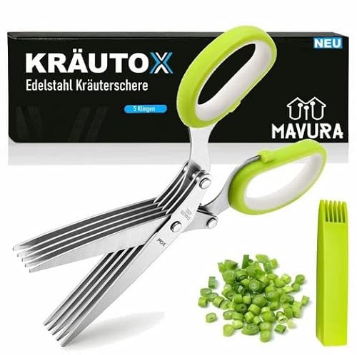 KRÄUTOX Kräuter Schere Schnittlauchschere Petersilienschneider
