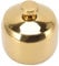 Tarros para especias de acero inoxidable, azucarero con tapa y cuchara, altura del salero 6,2 cm para especias de cocina para conservar sésamo, curry en polvo, (dorado)